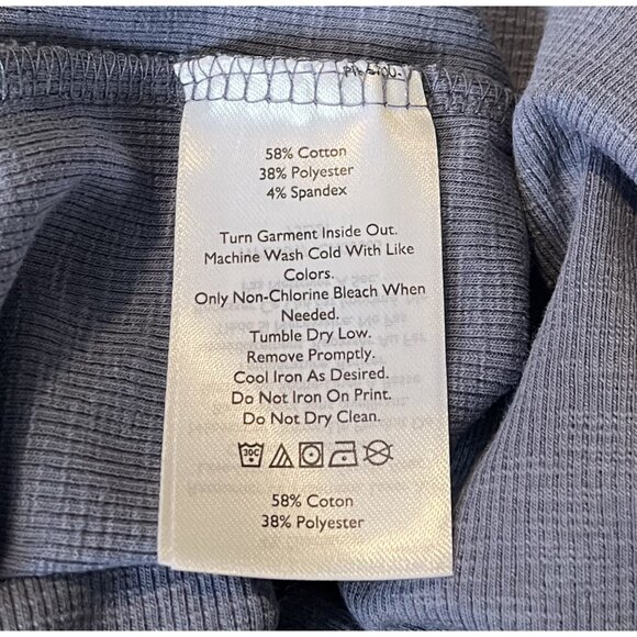 NWT - Eddie Bauer Blue Women's Infinity Slub Rib SS Tee Crew Neck 2XL‎ *Comfort* - Picture 10 of 12